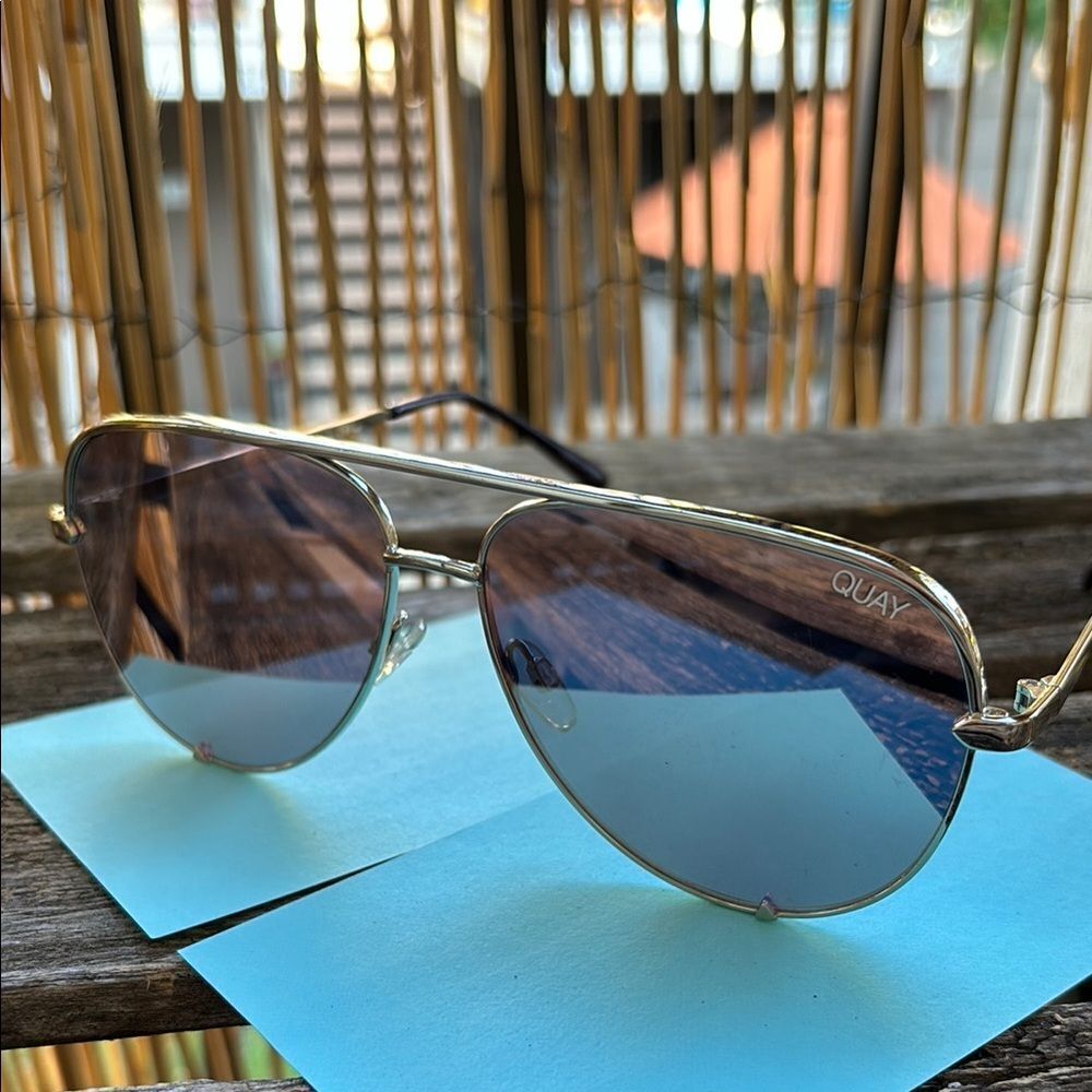 Quay High Key Aviator Sunglasses